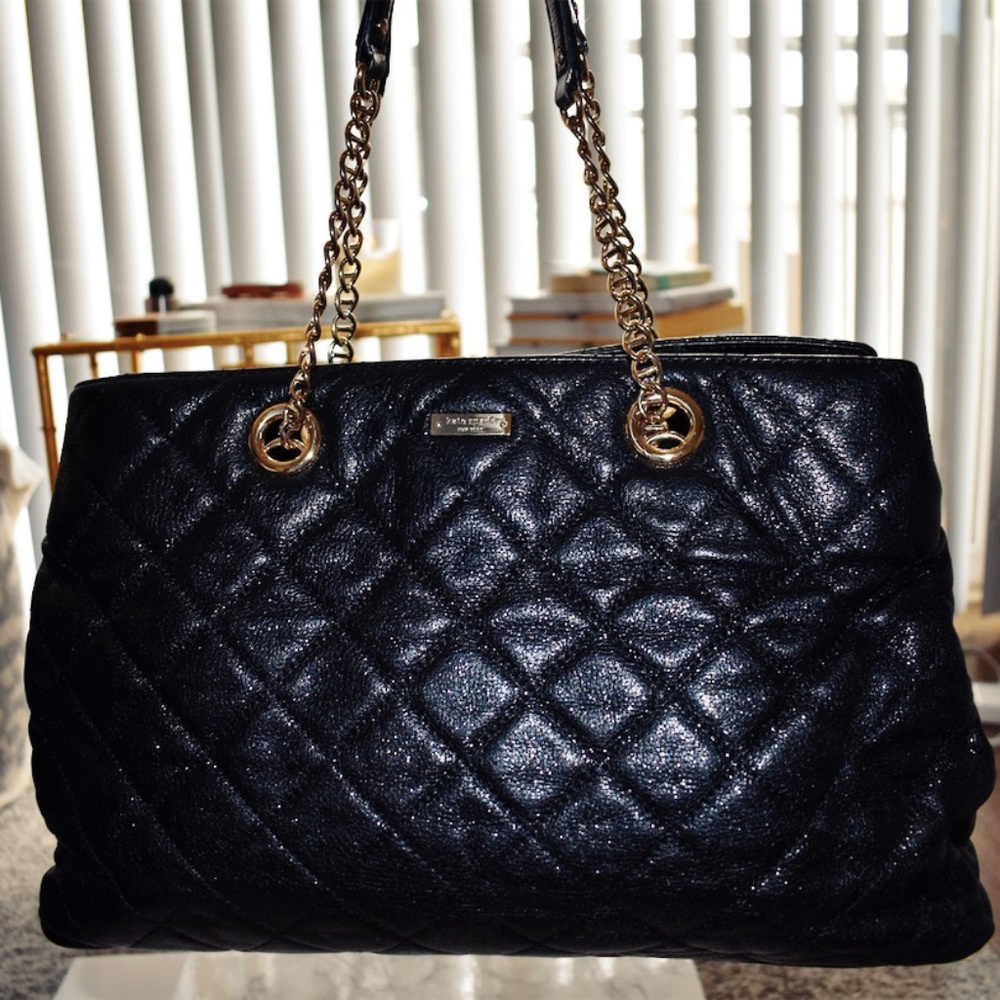 Kate Spade Gold Coast Maryanne Quilted Black Tote